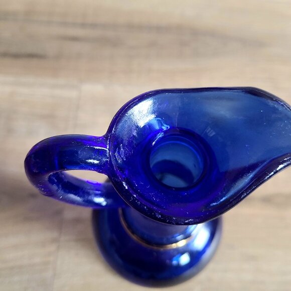 Vintage Avon cobalt blue bottle. vase/ decanter with lid. - Picture 4 of 4